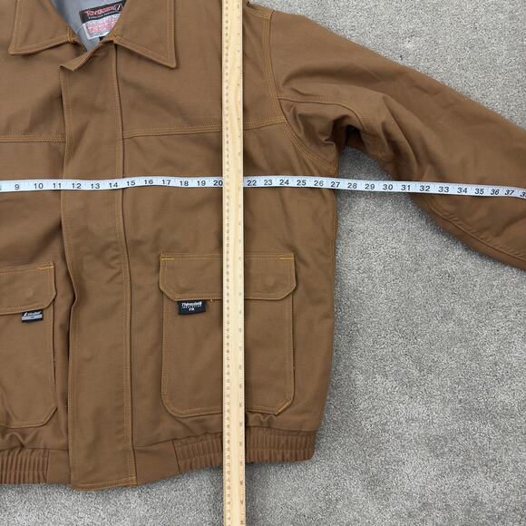Riverside Protect‎ Apparel Flame Resistant heavy duty brown work jacket Men L - Picture 14 of 16